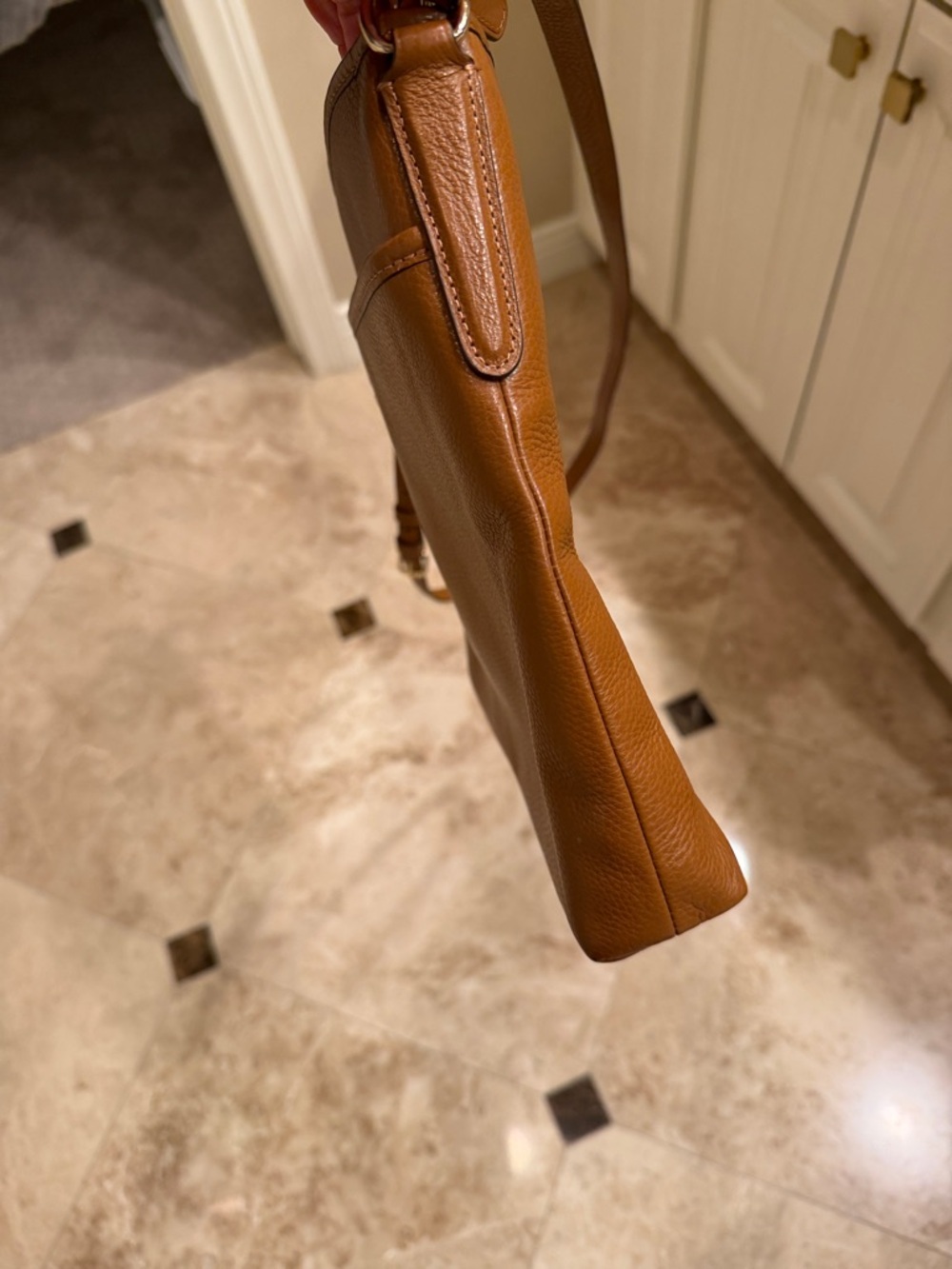 Coach Tan Pebble Leather Crossbody Bag - Picture 10 of 11